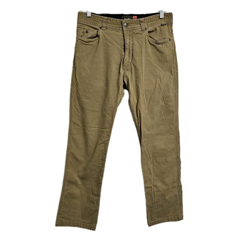 Howler Bros Frontside 5 Pocket Pants Mens 33x30 Straight Brown Canvas Outdoor